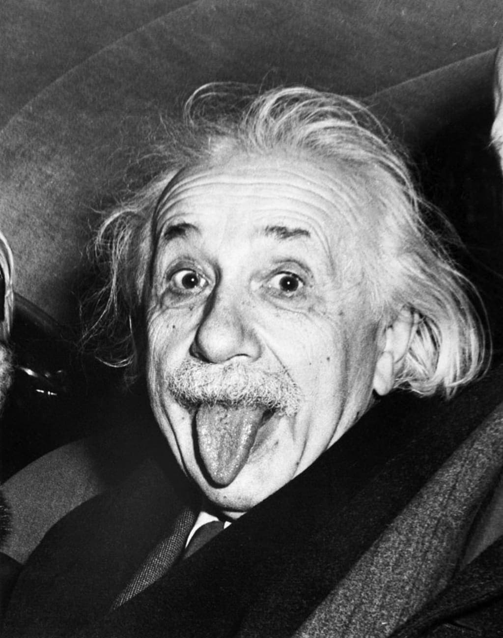 Restore Albert Einstein Photo - Input image